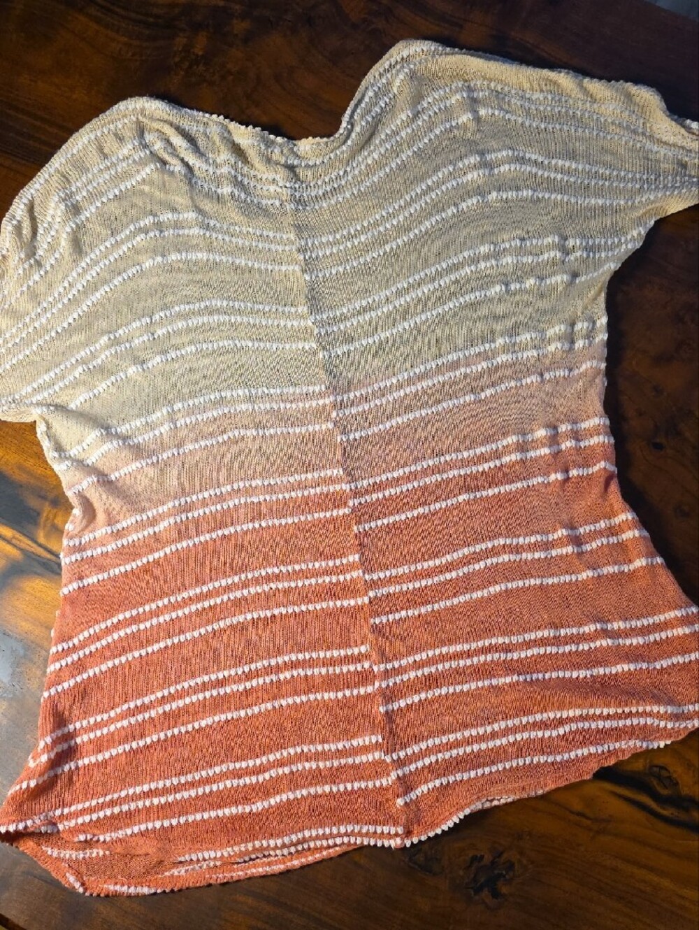 Bar III Cream and White Striped Knit Top❤️ Light Weight❤️Stretch❤️